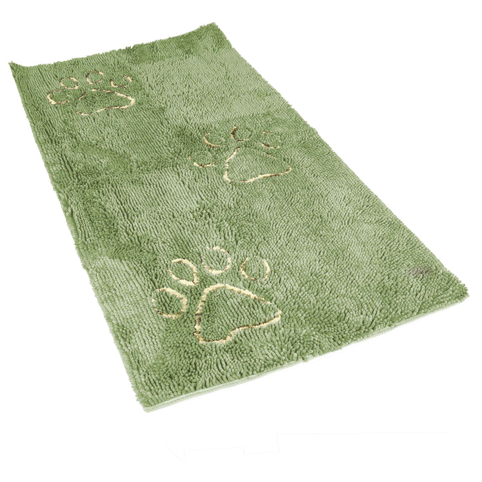 Felpudo para puerta de DGS Pet Products Dirty Dog en tono salvia, 60" x 30" x 2"