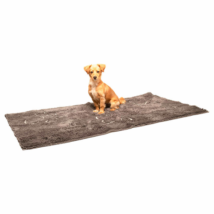 Felpudo para perros sucios de DGS Pet Products, color gris brumoso, 60 x 30 x 2 pulgadas