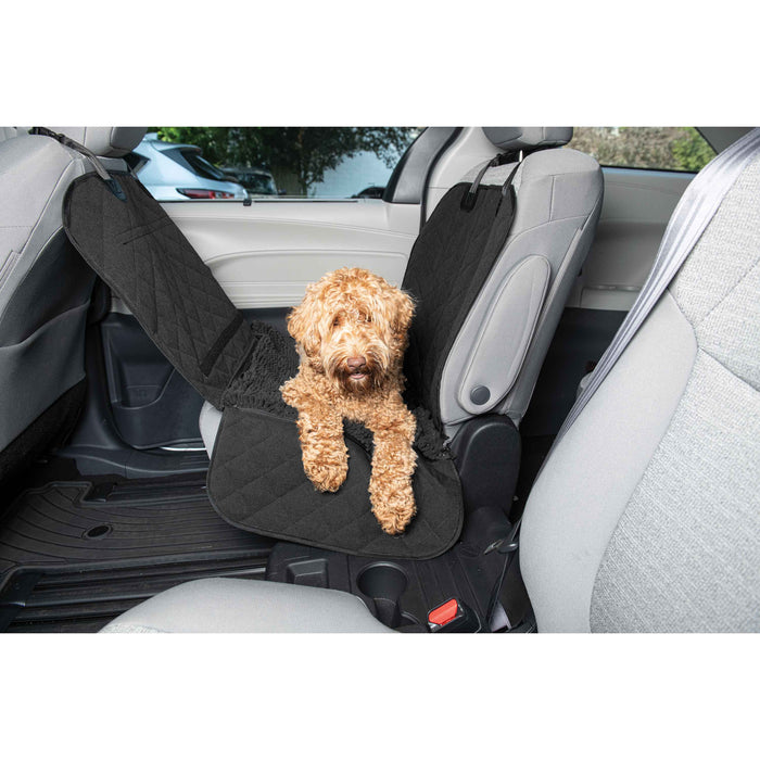 Funda para asiento de coche individual Dirty Dog de DGS Pet Products, color negro, 44" x 35" x 2"