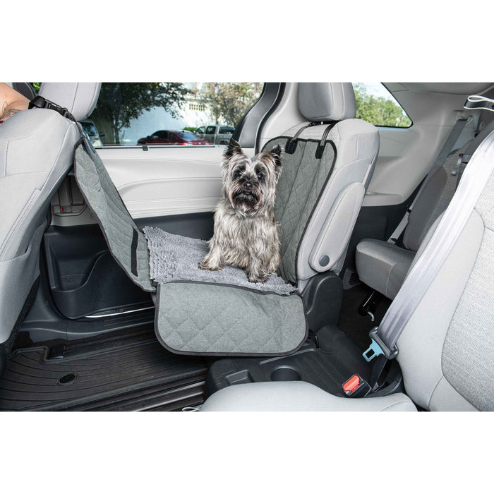 Funda para asiento de coche individual Dirty Dog de DGS Pet Products, color gris frío, 44" x 35" x 2"