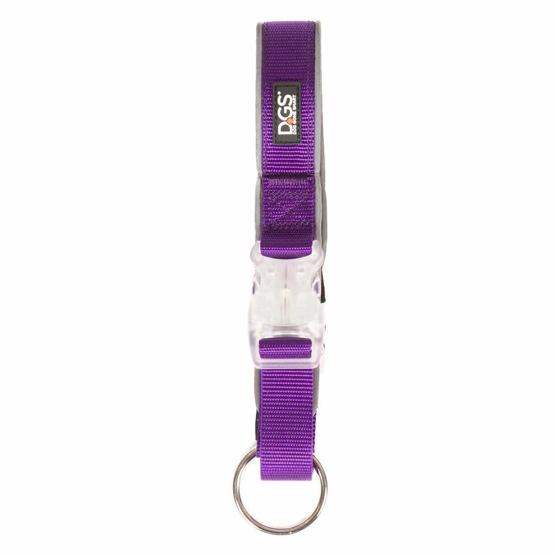DGS Pet Products Comet Rechargeable Light Up Dog Collar Large Purple 20" - 25" x 1"