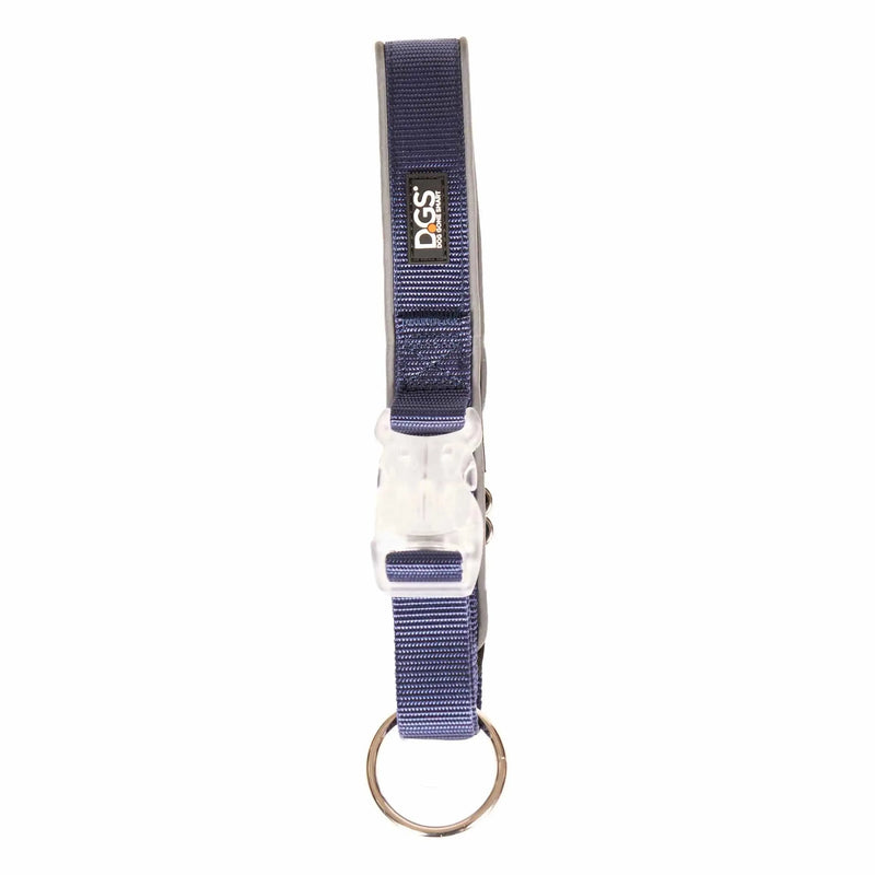 DGS Pet Products Comet Rechargeable Light Up Dog Collar Medium Navy 16" - 20" x 0.75"