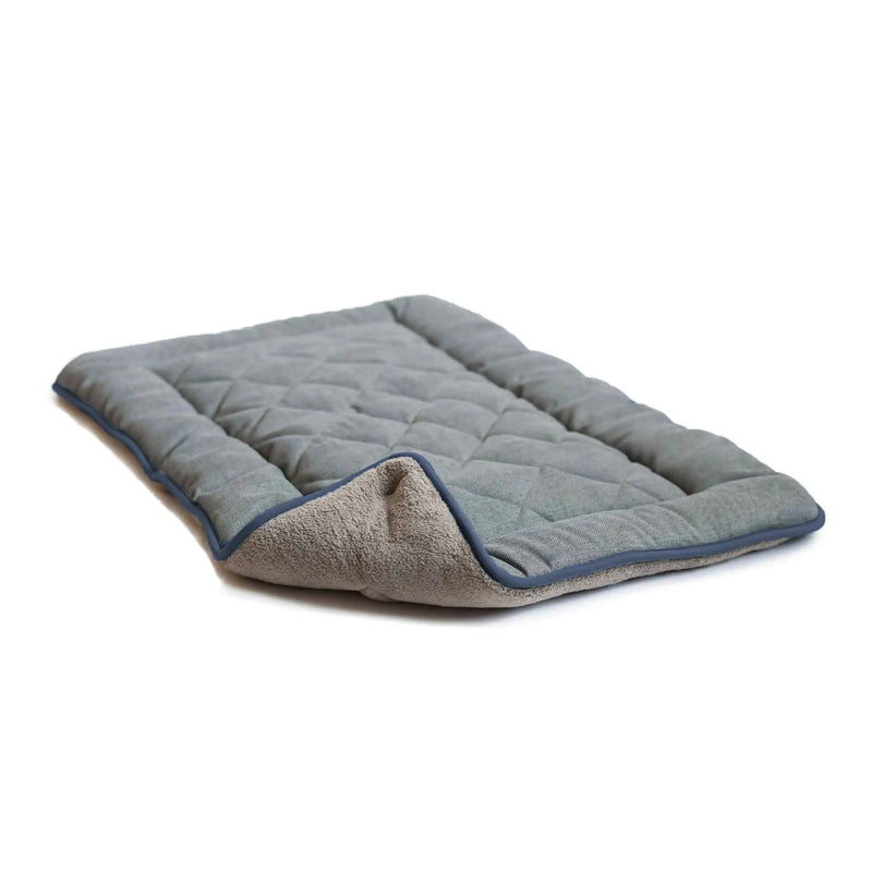 DGS Pet Products Chenille Pet Sleeper Cushion Large Grey/Blue 23" x 36" x 1"