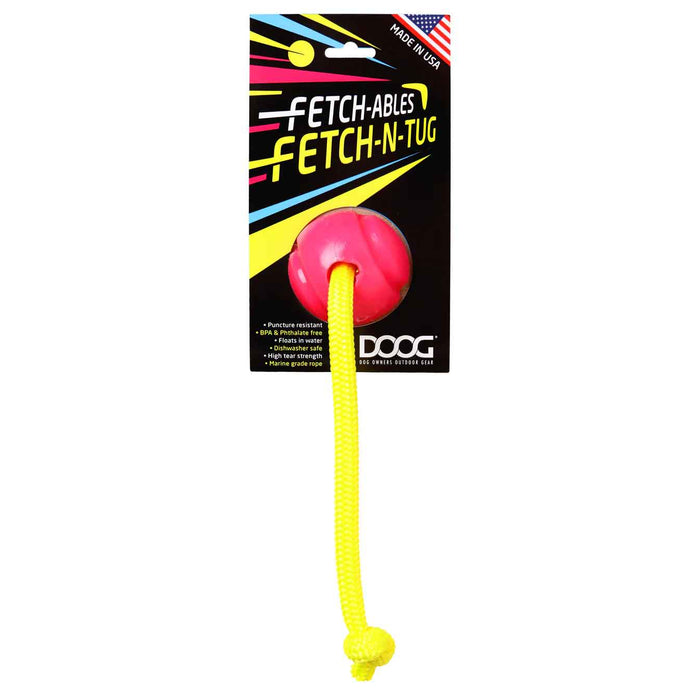 Juguete para perros DOOG Fetch-ables Fetch-A-Tug, color rosa, 30 x 7 x 7 cm