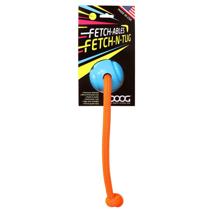 Juguete para perros DOOG Fetch-ables Fetch-A-Tug azul de 12" x 2,75" x 2,75"