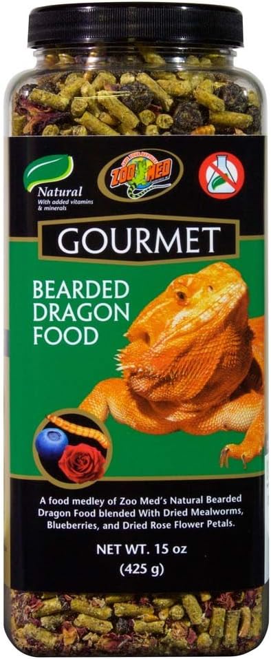 Zoo Med Gourmet Bearded Dragon Dry Food 15 oz
