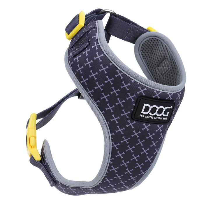 DOOG Neoflex Dog Harness Odie Black/Purple/Yellow