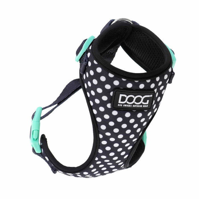 DOOG Neoflex Dog Harness Pongo Black/White Polka Dot