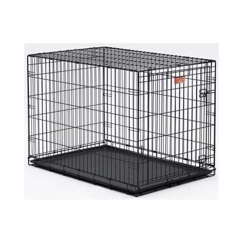 Caja para perros Midwest Dog con una puerta, color negro, de 24" x 18" x 19"