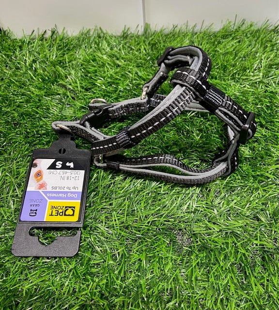 Pet Zone Gear Zone Dog Harness Small -12" to 18" Black