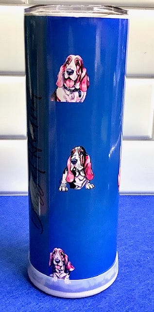 Basset Hound Tumbler 20oz Straight Skinny
