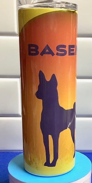 Basenji Tumbler 20oz Straight Skinny Golden Sunset/Sunrise