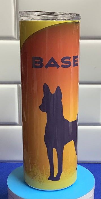 Basenji Tumbler 20oz Straight Skinny Golden Sunset/Sunrise