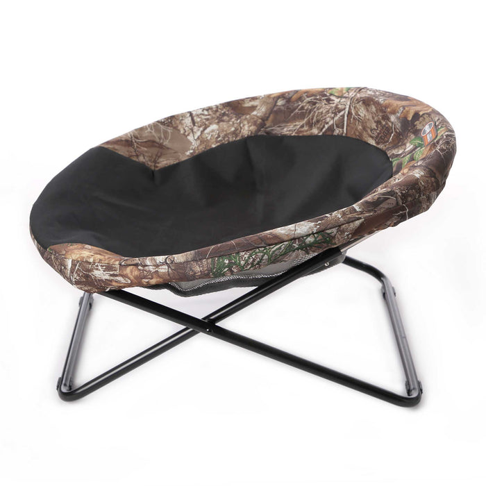 Cuna elevada y acogedora mediana RealTree de K&amp;H Pet Products, 24" x 24" x 13,5"