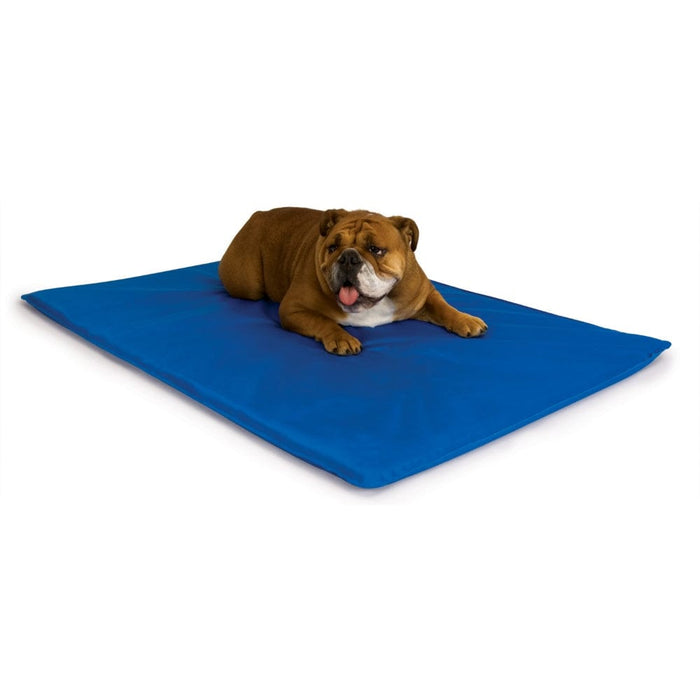 Cama termorreguladora para mascotas Cool Bed III de K&amp;H Pet Products, color azul mediano, 22" x 32" x 0,5"