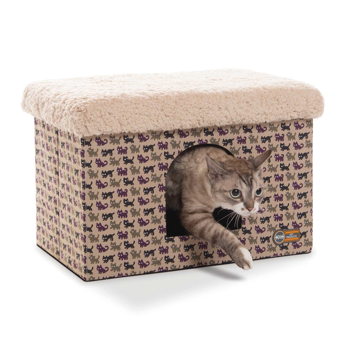 Caseta para gatos K&amp;H Pet Products, color tostado, 30,5 x 45,7 x 30,5 cm