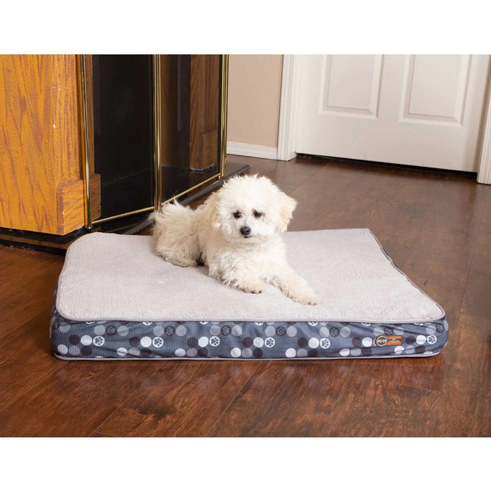 Cama ortopédica para perros de K&amp;H Pet Products Superior, tamaño pequeño, color gris, 27" x 36" x 4"