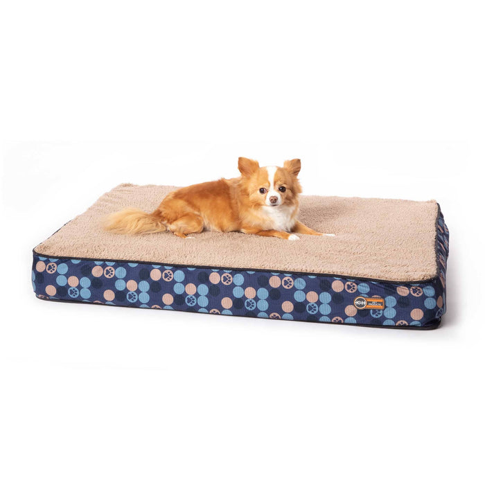 Cama ortopédica para perros de K&amp;H Pet Products Superior, tamaño pequeño, azul marino, 27" x 36" x 4"