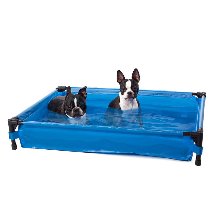 Piscina para mascotas grande de K&amp;H Pet Products, color azul, 30" x 42" x 7"