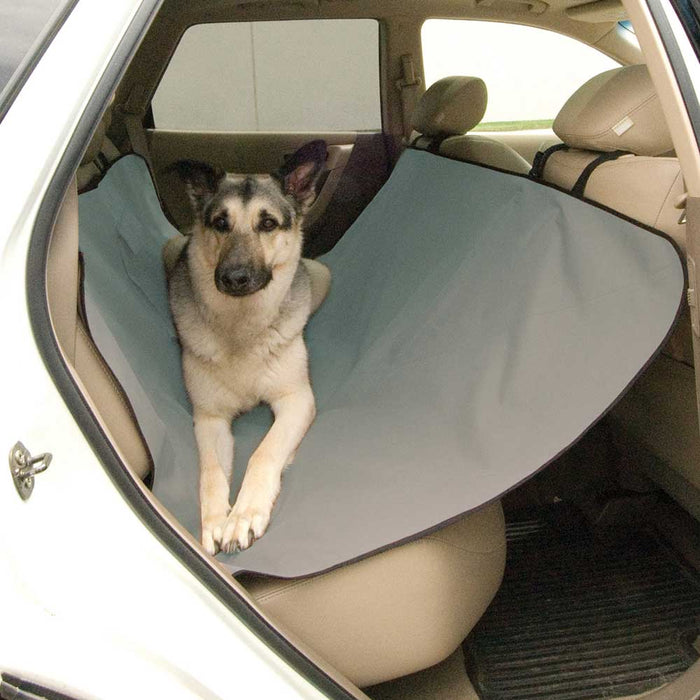 Protector de asiento de automóvil para mascotas K&amp;H, gris, 54" x 58" x 0,25"