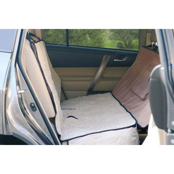 Protector de asiento de automóvil de lujo de K&amp;H Pet Products, color tostado, 54" x 58" x 0,25"