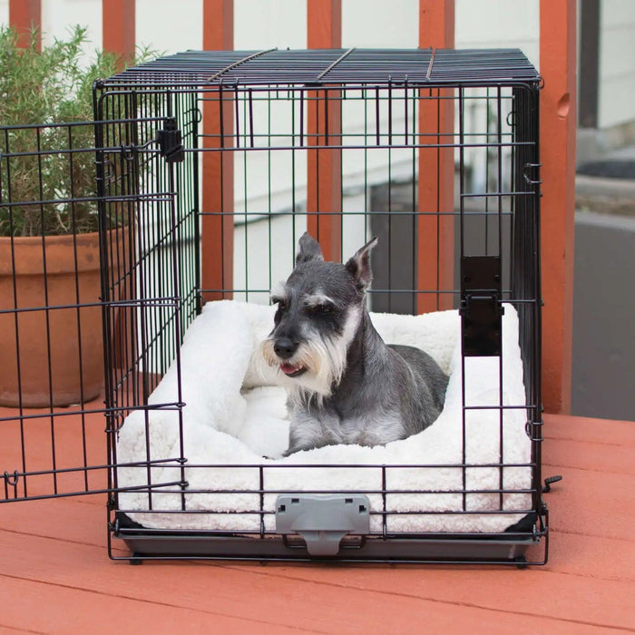 K&H Pet Products Deluxe Bolster Dog Crate Pad Small Natural 20" x 25" x 3.5"