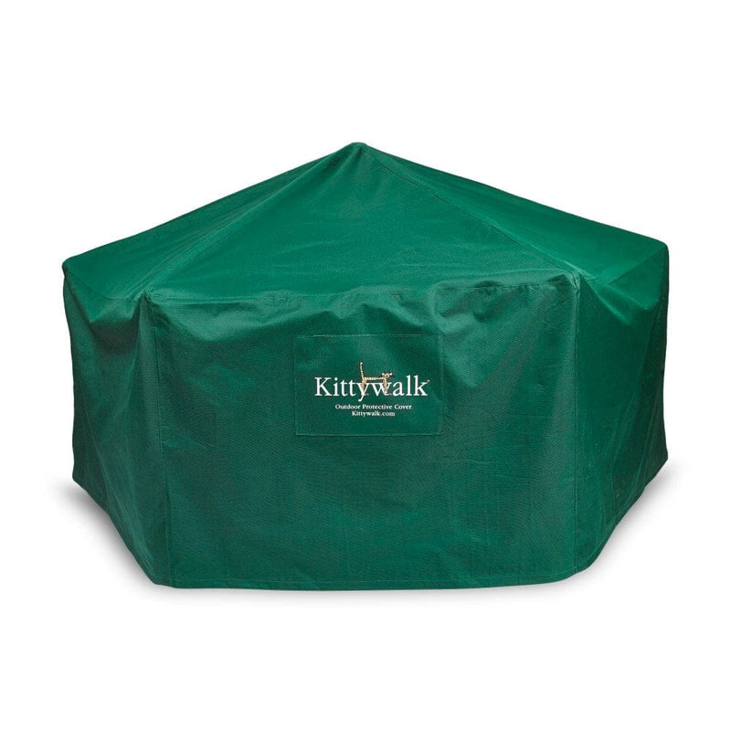 Funda protectora para exteriores Kittywalk para gazebo Kittywalk verde de 70" x 70" 38"