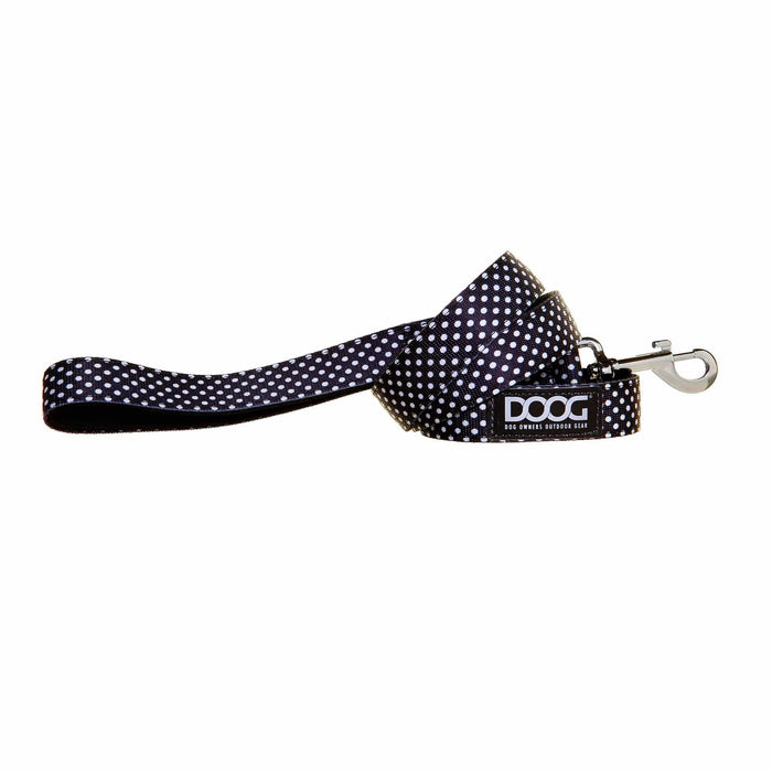 Correa de neopreno para perros DOOG Pongo Small con lunares negros y blancos