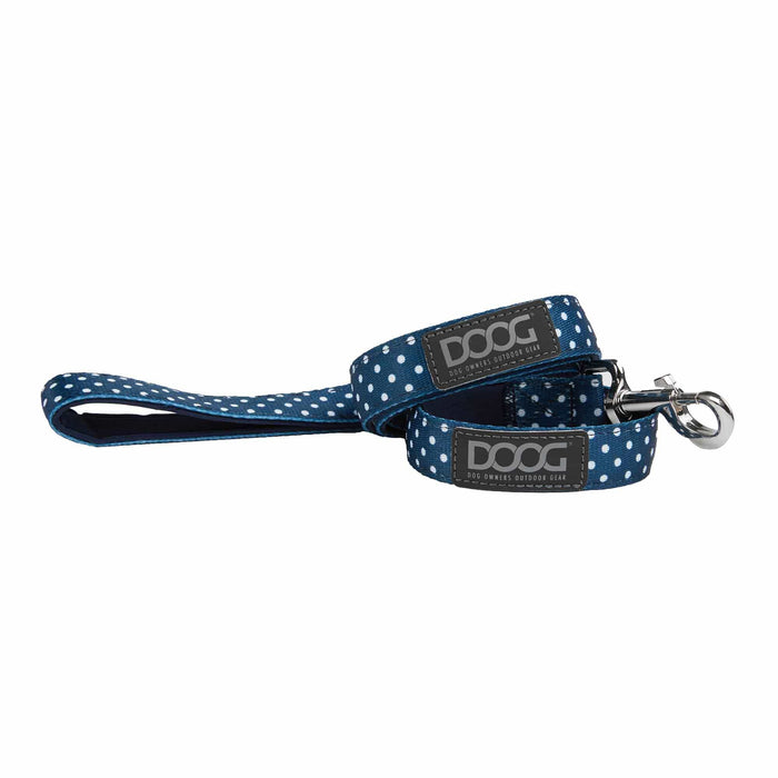 Correa de neopreno para perros DOOG Stella Large Blue/White Polka Dot