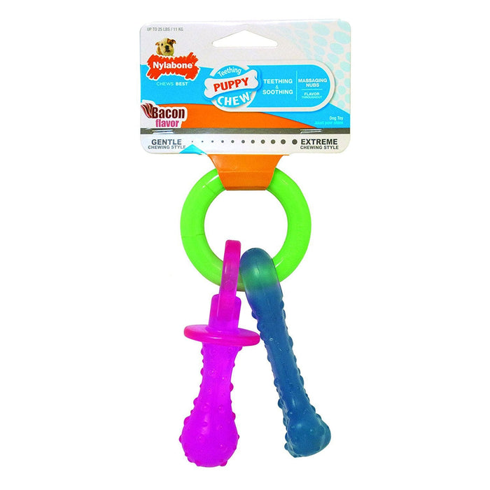 Chupete para dentición Nylabone Puppy Chew, extra pequeño, 4" x 2,75" x 2"