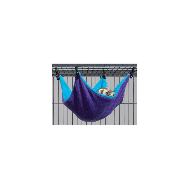Midwest Ferret Nation Hammock Hideaway Small Teal / Purple 14" x 12" x 6.5"
