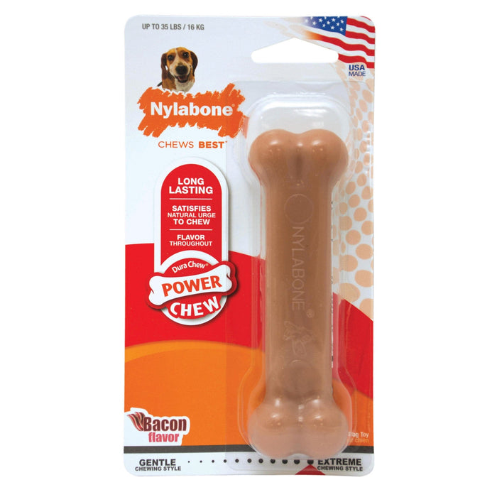 Juguete para masticar Nylabone Power Chew con forma de tocino