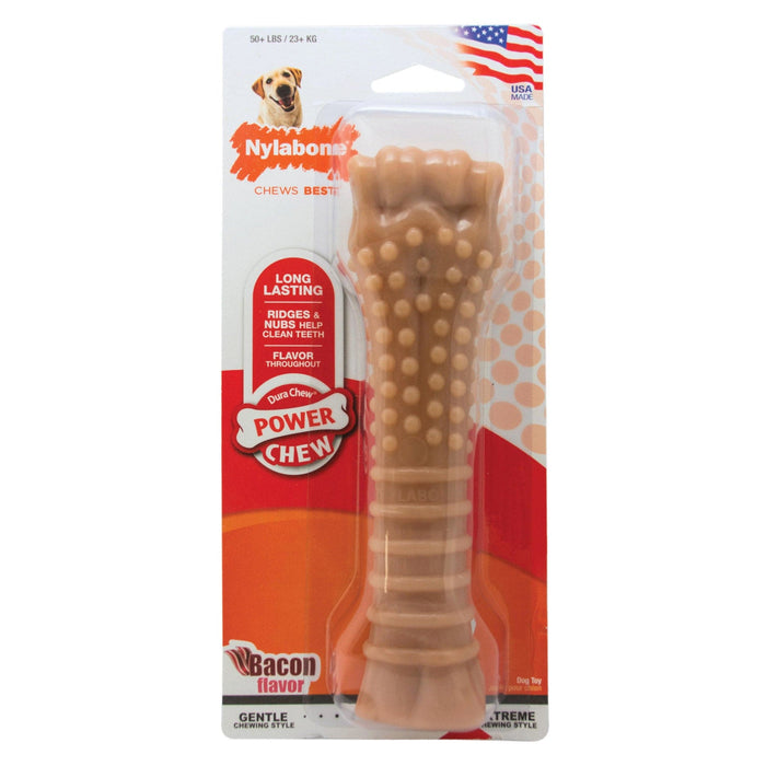 Juguete masticable con textura de tocino Nylabone Power Chew