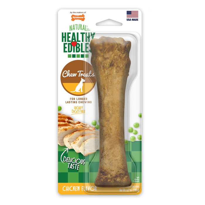 Golosinas de pollo de larga duración Nylabone Healthy Edibles, 1 unidad