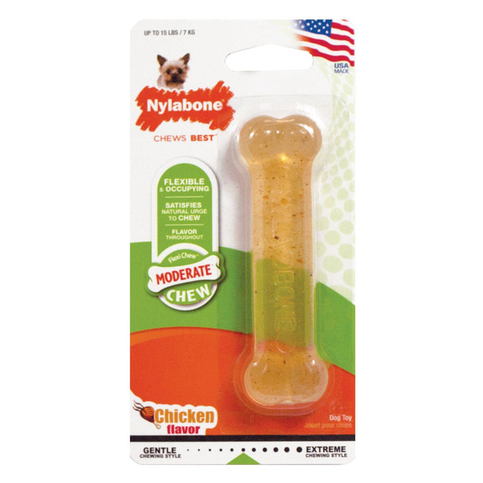 Juguete masticable para perros Nylabone Moderate Chew con forma de pollo