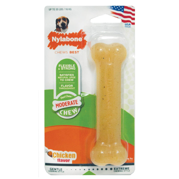 Juguete masticable para perros Nylabone Moderate Chew con forma de pollo