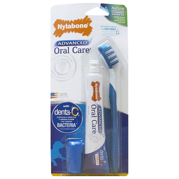 Nylabone Advanced Oral Care Natural Dog Dental Kit