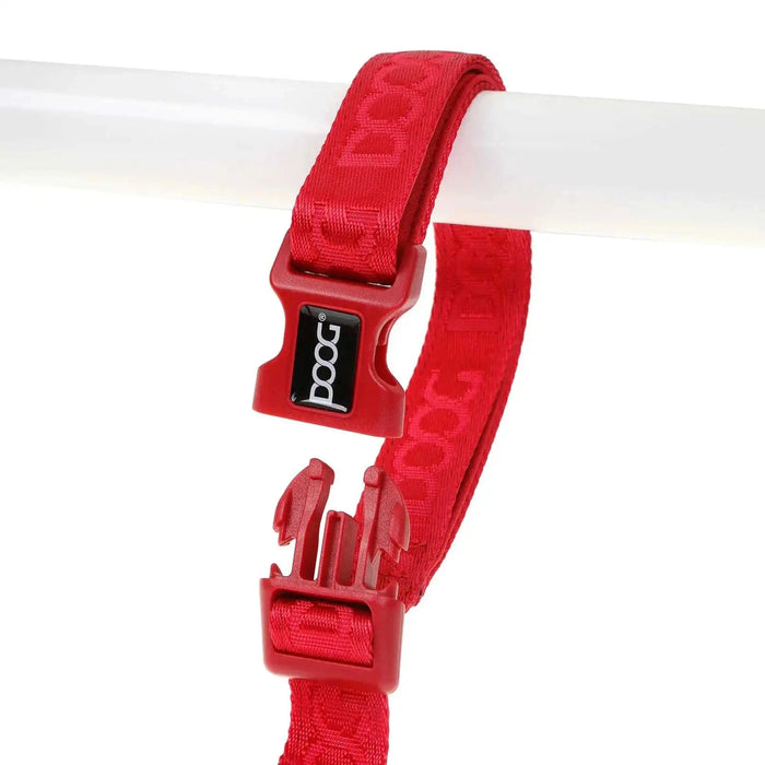 Correa para perros DOOG Neosport de neopreno con clip extragrande en color rojo