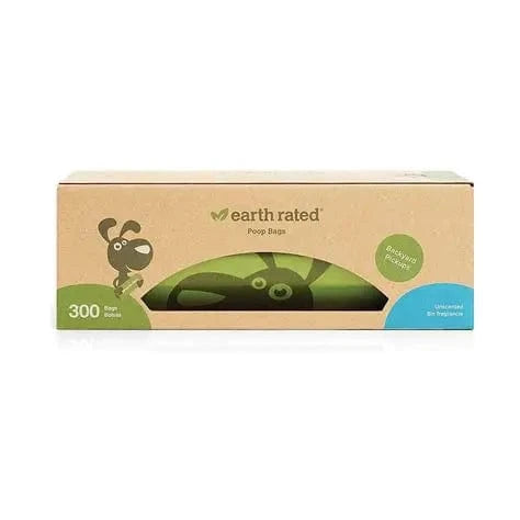 Earth Rated Dog Poop Bags, 300 count, Thick Grab and Go Single Roll, Lavender Scented
