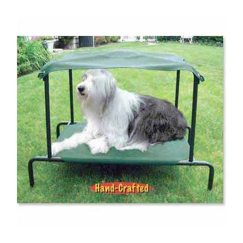 Cama para perros para exteriores Puppywalk Breezy Bed, color verde, 71 x 51 x 63 cm