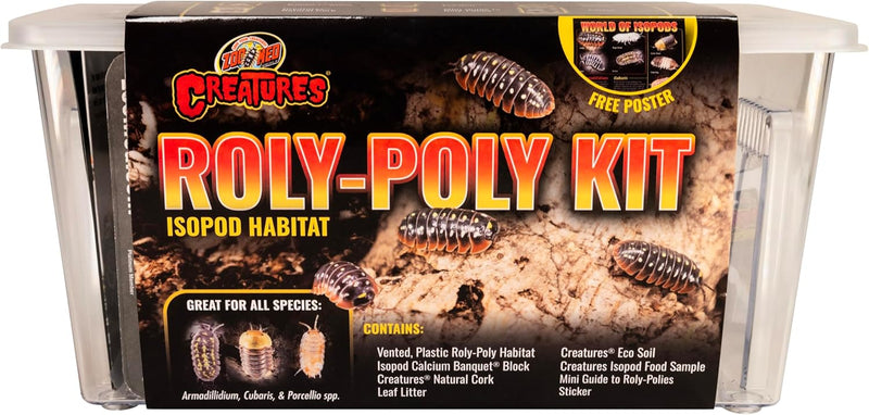 Zoo Med Creatures Roly Poly Isopod Habitat Kit 10.25Inx5Inx5.75in.
