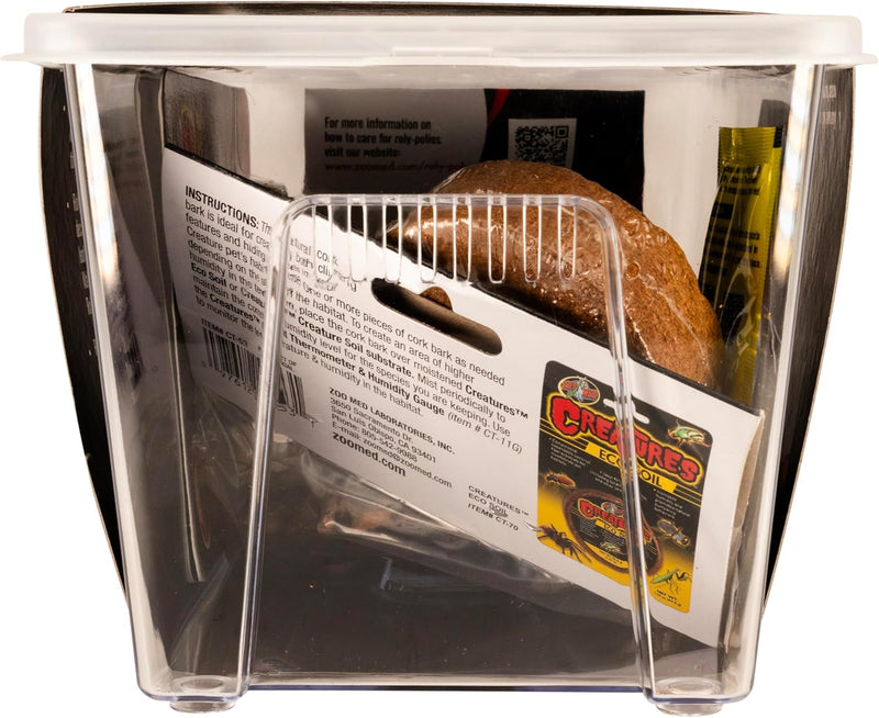 Zoo Med Creatures Roly Poly Isopod Habitat Kit 10.25Inx5Inx5.75in.