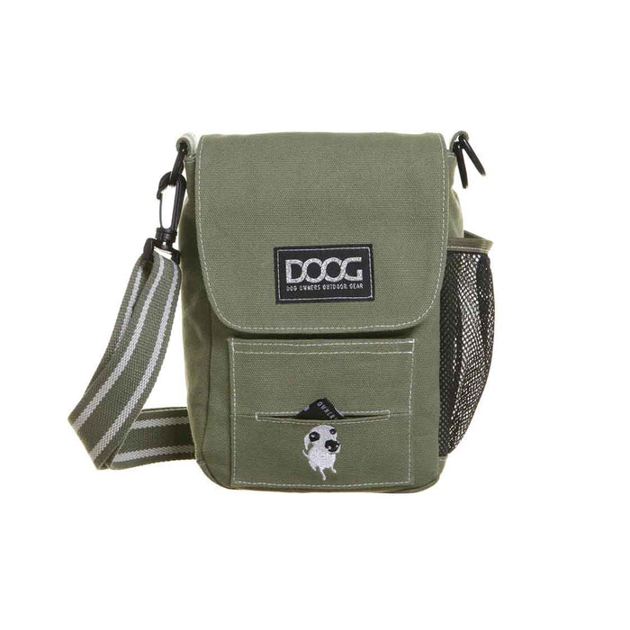 Bolsa para pasear DOOG verde de 3,5" x 8" x 10"