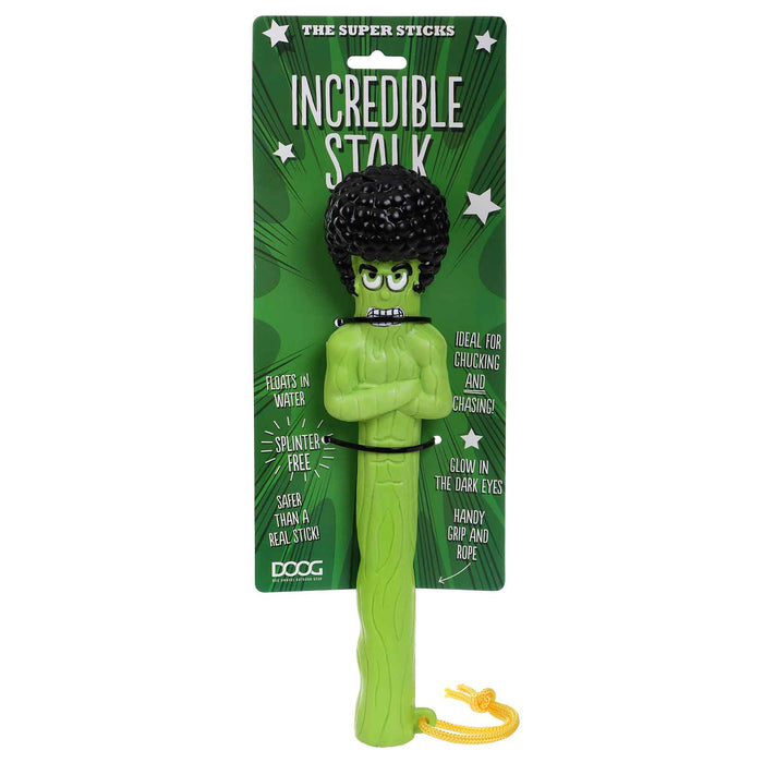 Juguete para perros DOOG Supersticks Incredible Stalk Green 11.02" x 1.18" x 1.18"