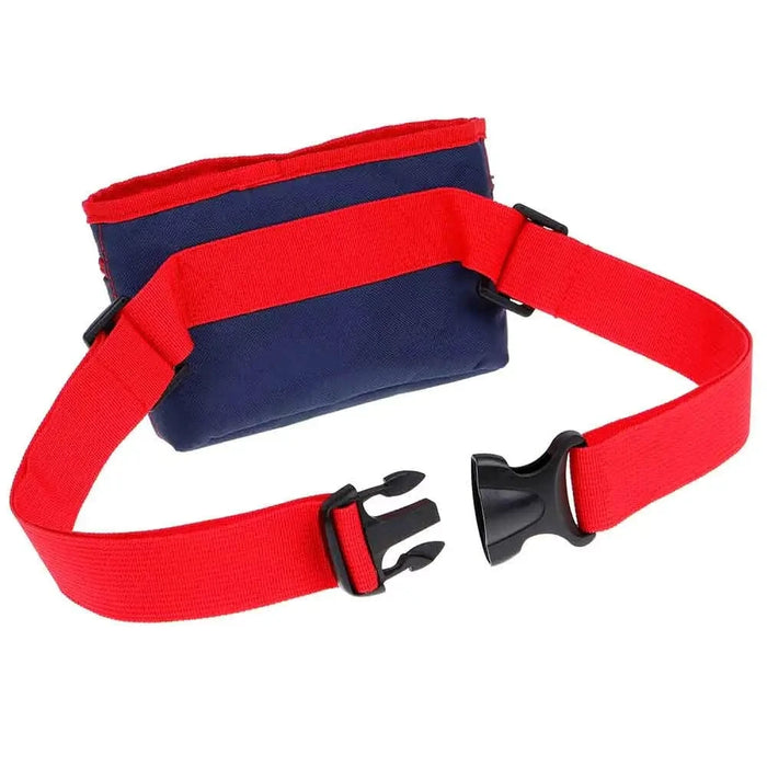 DOOG Treat and Training Pouch Large Navy/Red 8" x 8" x 5"