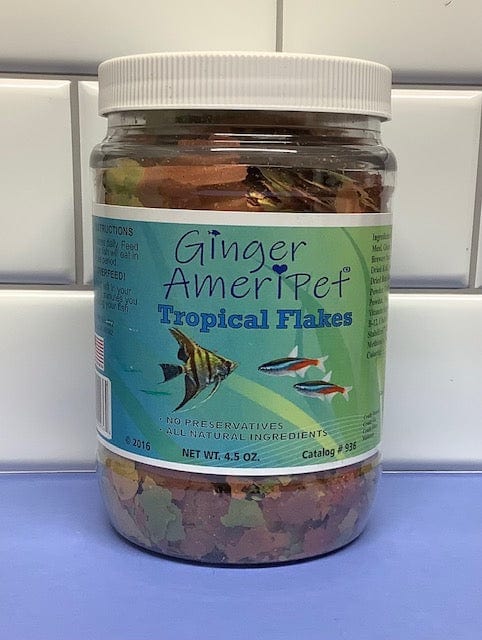 Tropical Fish Food Flakes 4.5 oz