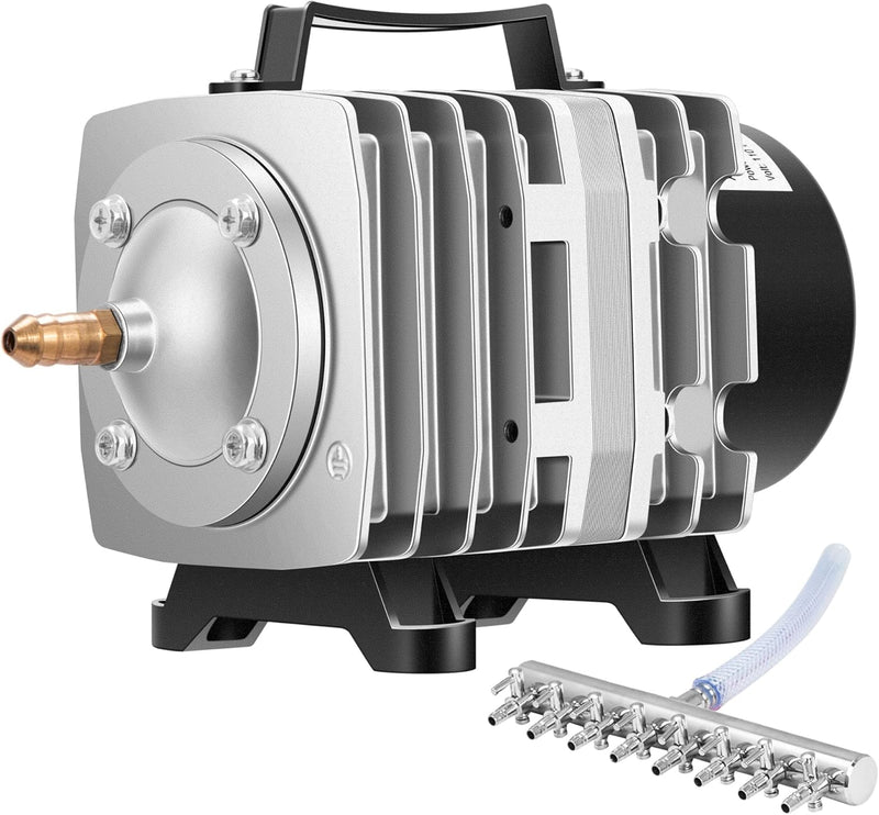 Commercial Air Pump 1110 GPH 8 Outlet 40W for Aquarium and Hydroponic Systems