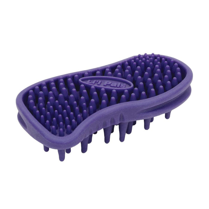 Coastal Pet Products Lil'l Pals Dog Soft Tip Massager Brush Purple 4.6" x 2.5" x 1.5"