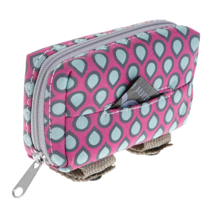 Estuche para walkie-talkie DOOG en color rosa y con forma de lágrima, 3,93" x 2,75" x 1,57"