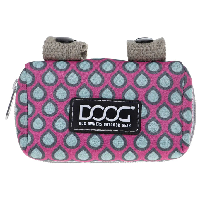 Estuche para walkie-talkie DOOG en color rosa y con forma de lágrima, 3,93" x 2,75" x 1,57"